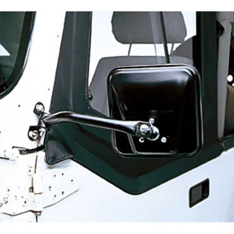 Rugged Ridge Jeep Wrangler TJ Black CJ-Style Side Mirror Kit