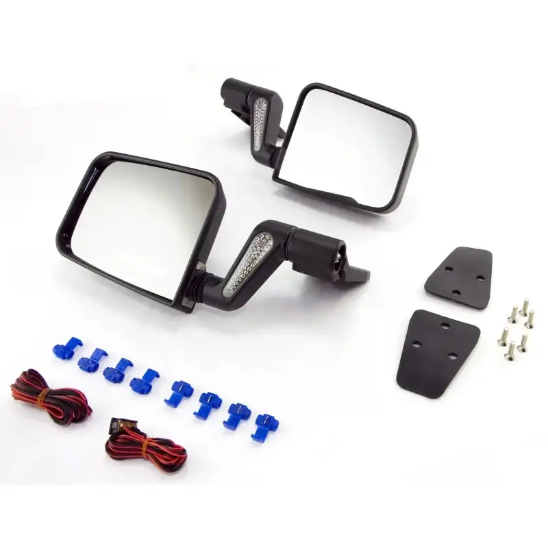 Rugged Ridge Jeep Wrangler Black Heated Door Mirror Kit