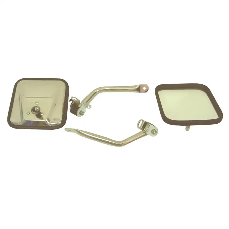Rugged Ridge Jeep Wrangler TJ Stainless Steel CJ-Style Side Mirror Kit