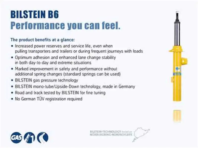 Bilstein B6 Subaru WRX - STI Front Left Monotube Strut Assembly