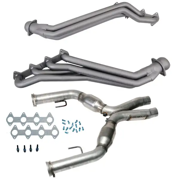 BBK 05-10 Ford Mustang GT 1 5/8 Long Tube Headers w/High Flow Catted X-Pipe (Ti Ceramic) (16412)