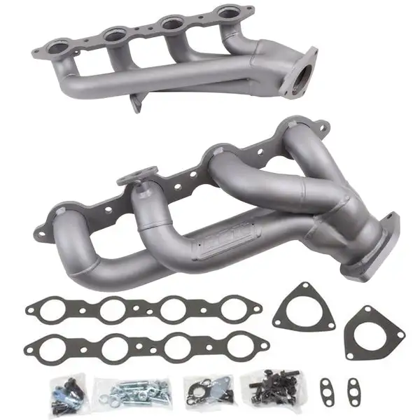 BBK 99-04 GM Truck SUV 4.8 5.3 Shorty Tuned Length Exhaust Headers - 1-3/4 Titanium Ceramic (4005)