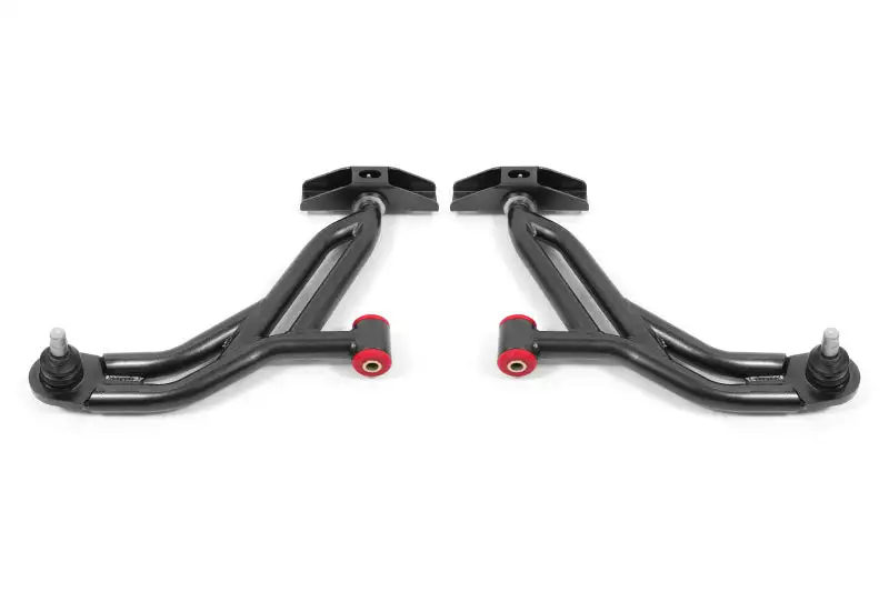 BMR Suspension 05-14 Ford Mustang Lower A-Arms - Black Hammertone - Non-Adjustable