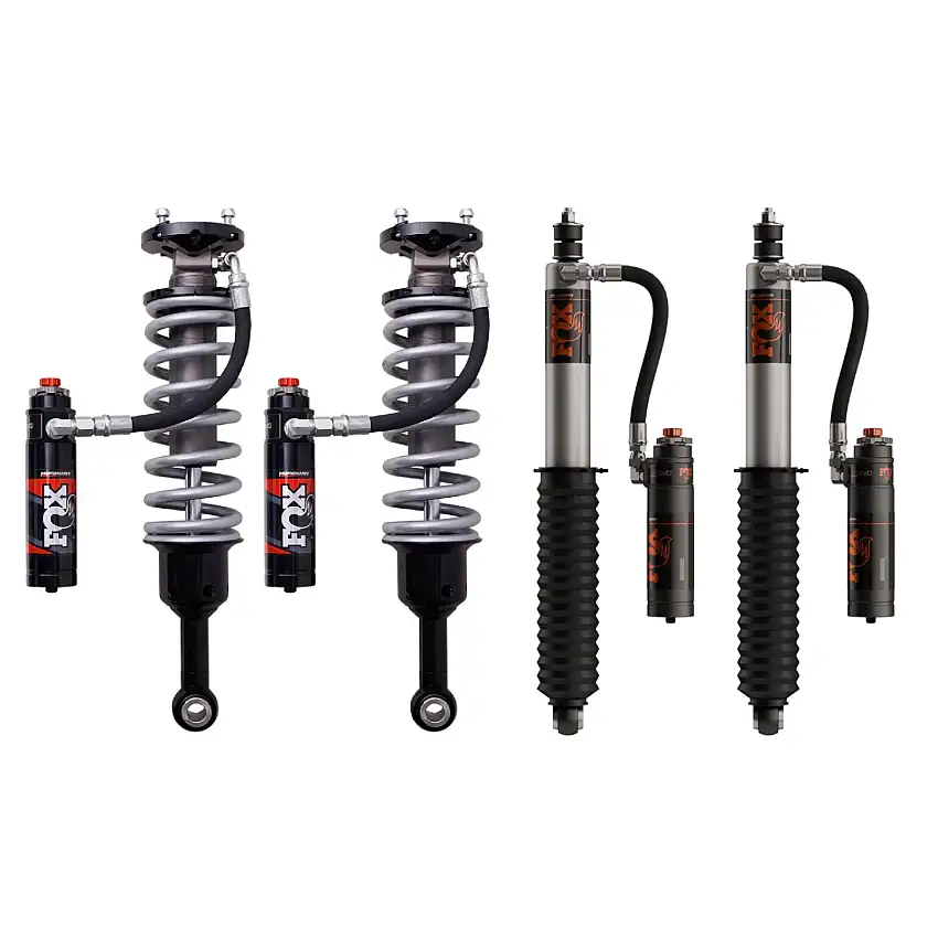 2.5 Performance Elite Adjustable Coilover w/ Reservoir + Rear Shocks Set w/1.5-3" lift