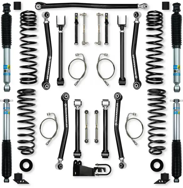 2.5 Inch Adventure X Suspension System for Jeep Wrangler JK With Bilstein Shocks Rock Krawler - JK25AXM-2B51 - Rock Krawler
