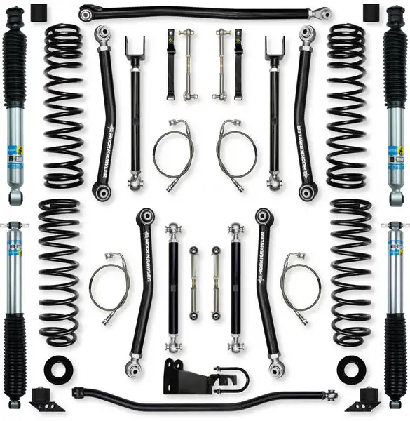 2.5 Inch X-Factor Suspension System for Jeep Wrangler JK With Bilstein Shocks Rock Krawler - JK25XF-2B51 - Rock Krawler