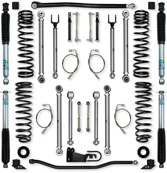 2.5 Inch X-Factor Pro Elite Suspension System for Jeep Wrangler JKU With Bilstein Shocks Rock Krawler - JK25XFPE-4B51 - Rock Krawler