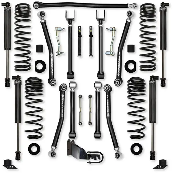 2.5 Inch Adventure X Mid-Arm Suspension System for Jeep Wrangler JLU Gas Models With IFP Shocks Rock Krawler - JL25AXM-4S1 - Rock Krawler