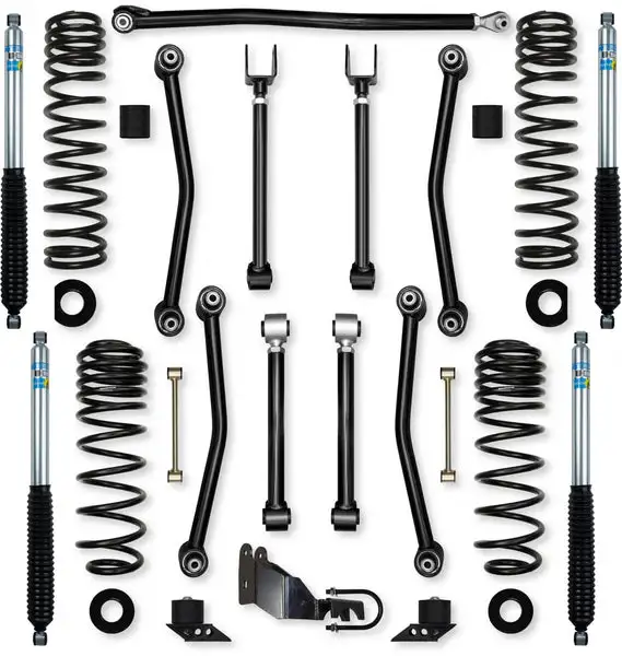2.5 Inch Ultimate Adventure Mid-Arm Suspension System for Jeep Wrangler JL Gas Models With Bilstein Shocks Rock Krawler - JL25UA-2B51 - Rock Krawler