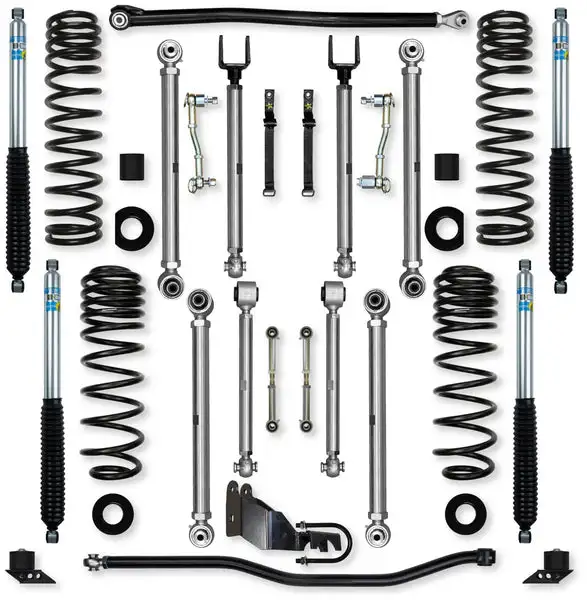 2.5 Inch X-Factor PRO Mid-Arm Suspension System for Jeep Wrangler JLU 4XE Models With Bilstein Shocks Rock Krawler - JL25XFP-4XEB51 - Rock Krawler