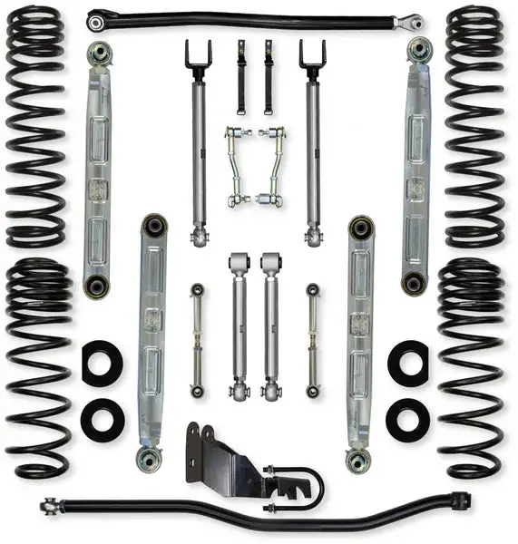2.5 Inch X-Factor Pro Elite Mid-Arm Suspension System for Jeep Wrangler JL Gas Models With No Shocks Rock Krawler - JL25XFPE-2 - Rock Krawler