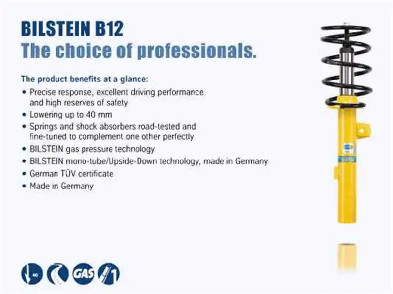 Bilstein B12 BMW 135i Base Coupe Front and Rear Suspension Kit