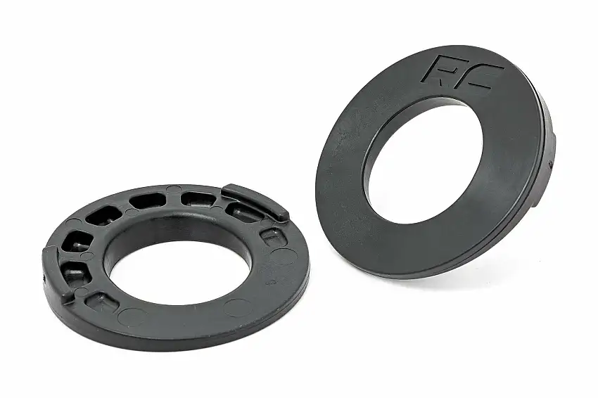 Fits Jeep Wrangler JK (07-18) Rear Coil Spring Correction Plates; 1113
