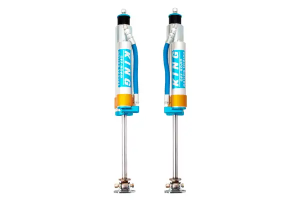 King Shocks 84-00 Jeep Cherokee xJ Front 2.5 Dia Piggy Hose Res Shock for 3-4in Lift (Pair)