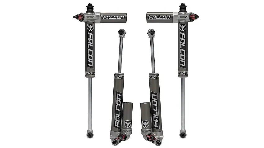 Falcon 2007-2018 Jeep Wrangler JK 2 Door SP2 3.3 Fast Adjust Piggyback Shock Kit for 1.5-2.5" Lift