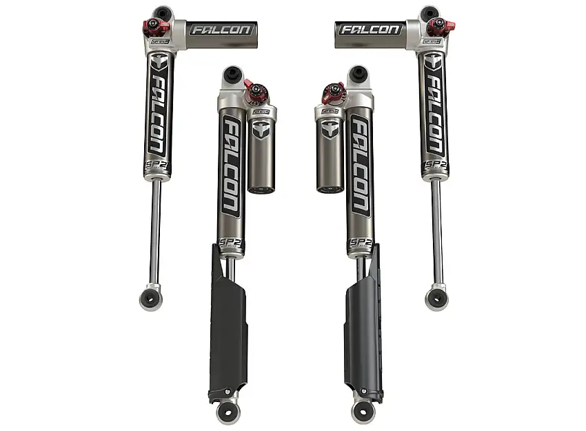 Falcon 2018-2025 Jeep Wrangler JL 2 Door SP2 3.3 Fast Adjust Piggyback Shock Kit for 0-1.5" Lift