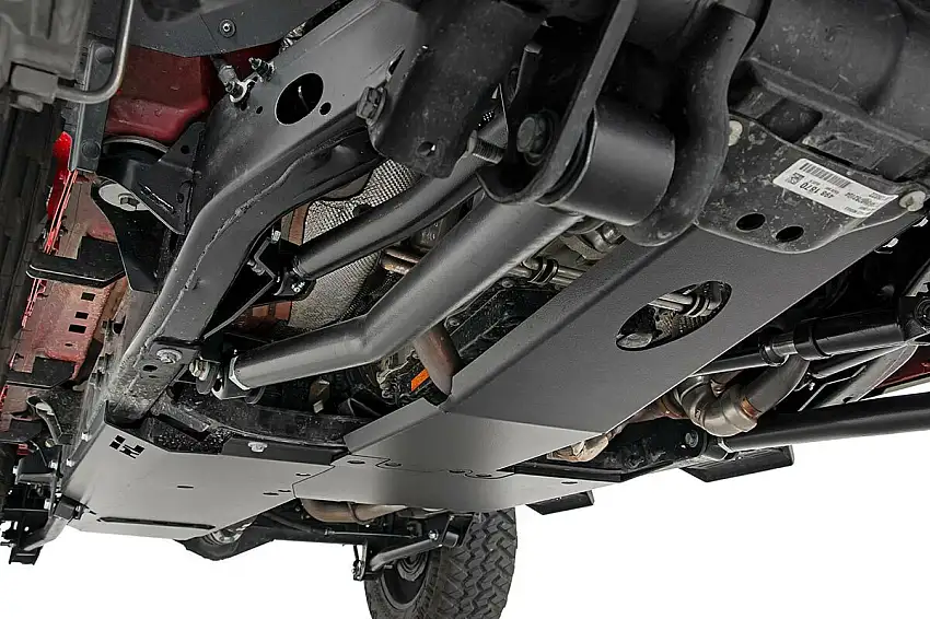 Fits Jeep Wrangler Unlimited (18-19) Skid Plate Combo; 3.6L; T-Case; Gas; 10608
