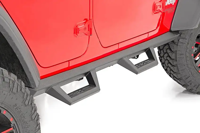 Contoured Drop Steps - 4 Door - Jeep Wrangler 4xe (21-23)/Wrangler JL (18-23)