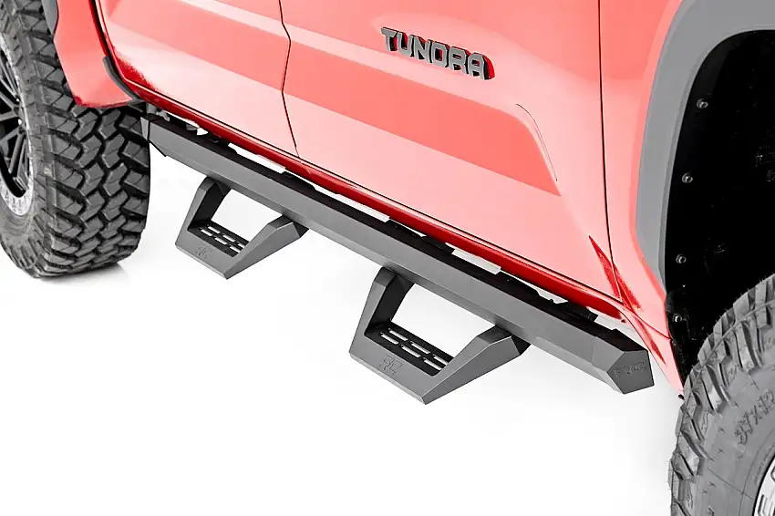 Rough Country - SRX2 Adj Aluminum Steps - CrewMax - Toyota Tundra 2WD/4WD (22-23) - 71070